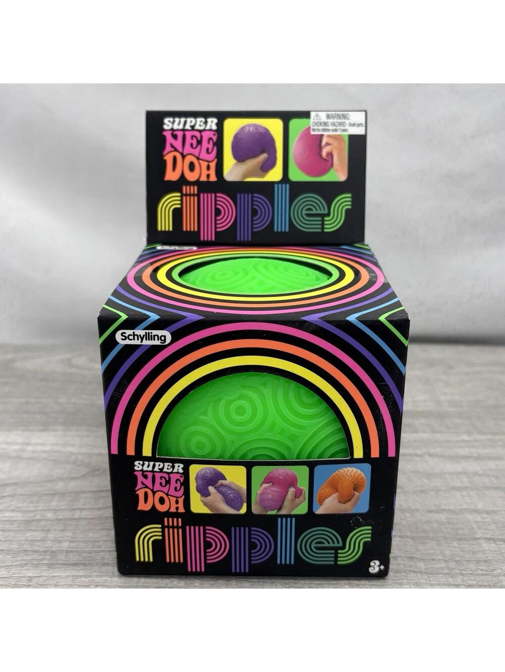 Green Super NeeDoh Ripples XL Giant Textured Sensory Stress Ball